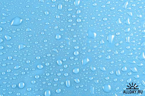 Капли воды на стекле - Растровый клипарт | Water drops on glass - HQ Stock Photo