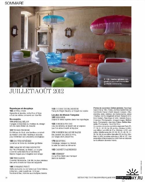 Maison Francaise 578 - Juillet-Aout 2012