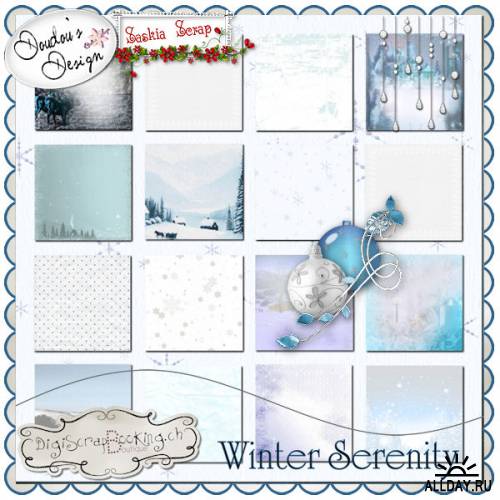 Скрап-набор Зимнее спокойствие | Winter Serenity