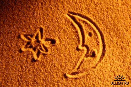 Drawing on sand - Рисунки на песке (Part 2)