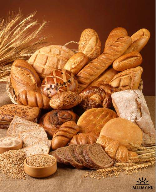 Еда. Мега коллекция. Хлеб и пшеница #3 - Растровый клипарт