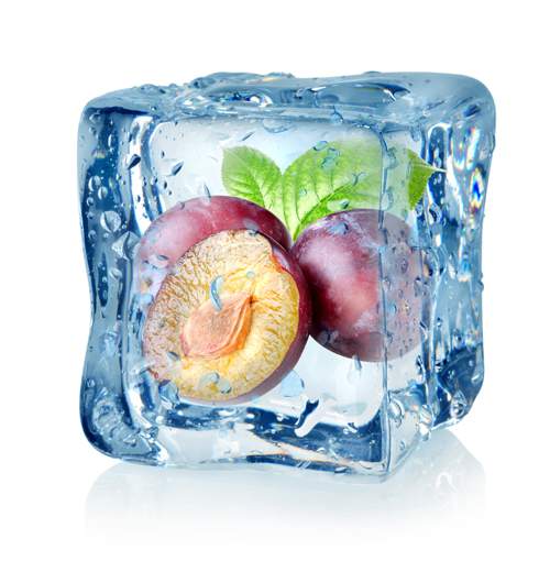 Фрукты во льду - Растровый клипарт | Fruits in ice - UHQ Stock Photo