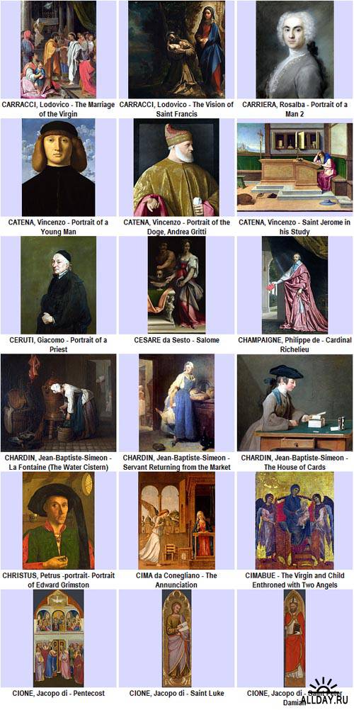 Европейские художники 12-19 веков ч.3