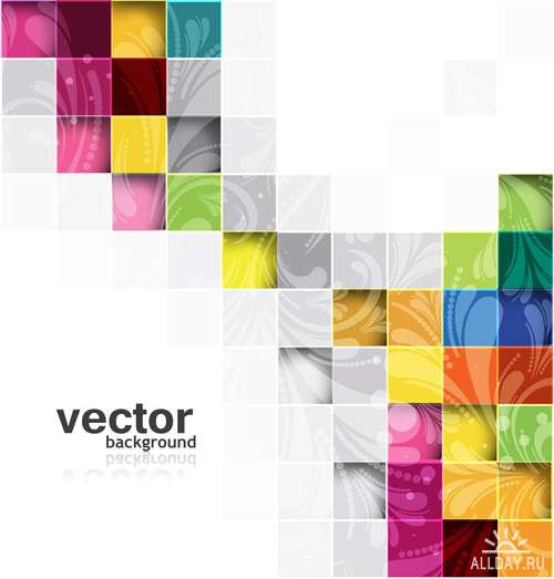 Цифровые фоны - Векторный клипарт | Digital Backgrounds - Stock Vectors