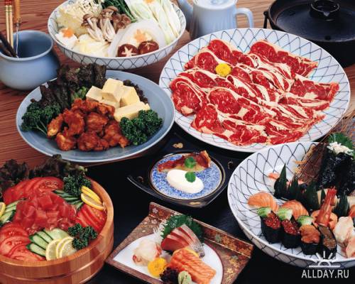 Клипарт - Вкусные блюда японской кухни / MX-076 The Tasty Cooking