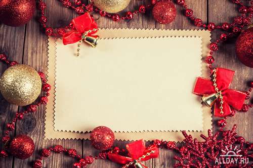 Новогодние рамки 4 - Растровый клипарт | Christmas Frames 4 - UHQ Stock Photo