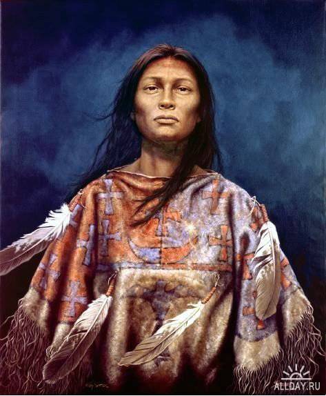 Индейцы на картинах Kirby Sattler