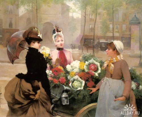 Французский художник Louis Marie de Schryver (French, 1862-1942)