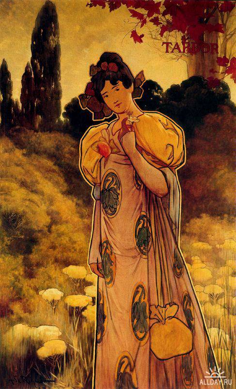 Испанский художник эпохи модерн Alexandre de Riquer (1856-1920)