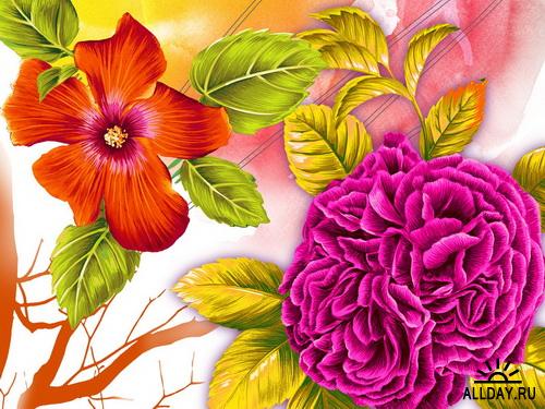 Design art flower artistic flower illustration