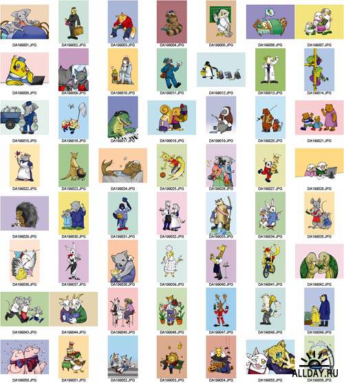 DAJ199 - Illustration Animal. Characters 02