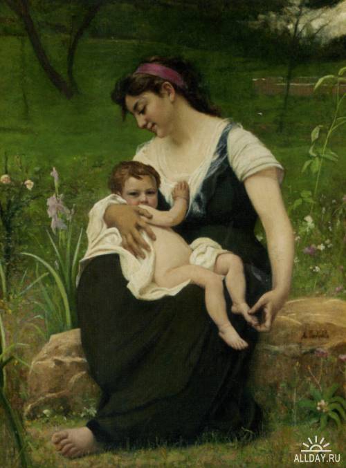 Французский художник Francois Alfred Delobbe (1835-1920)