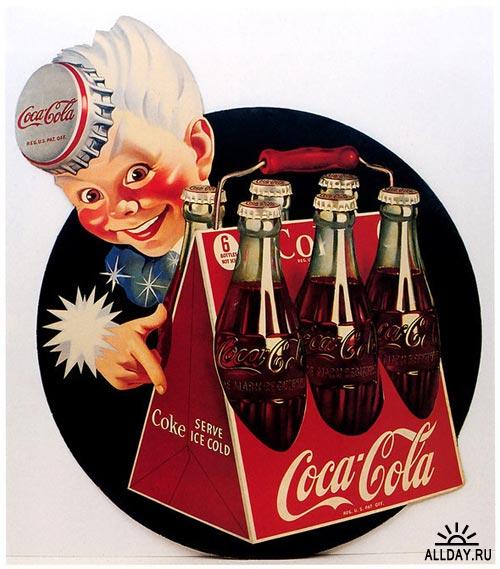 Кока-Кола. Рекламные ретро-плакаты (jpg)