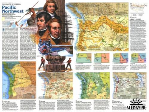 Сборник карт от National Geographic (История США) часть 1