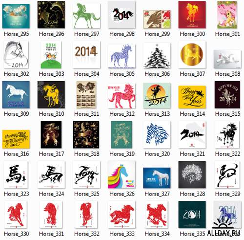 Horses big collection 2014 - Большая коллекция лошадей 2014