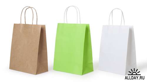 Бумажные пакеты - Растровый клипарт | Paper bags - UHQ Stock Photo