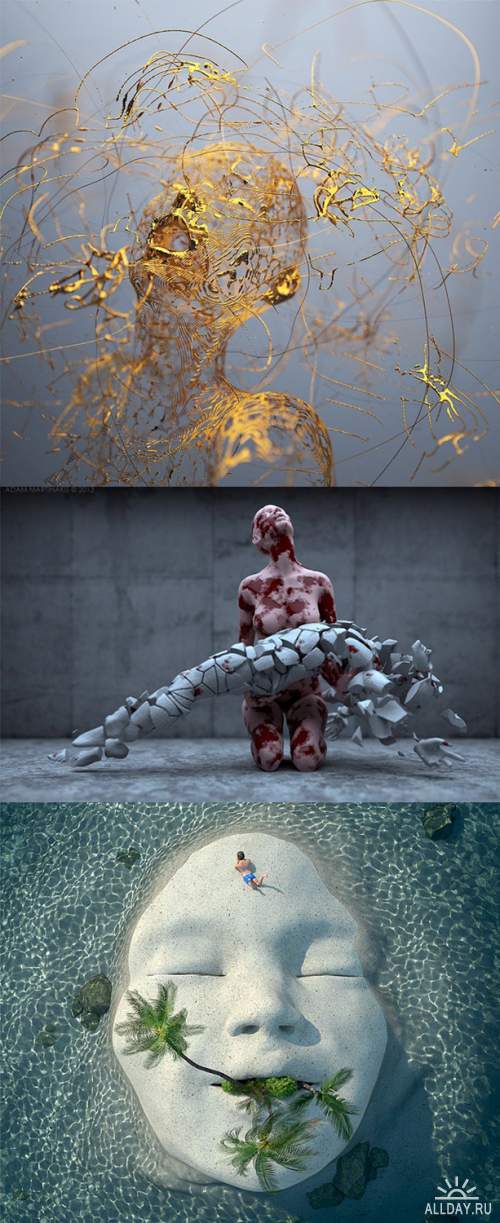 Цифровые скульптуры Adam Martinakis