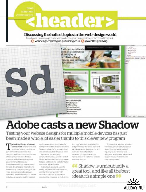 Web Designer - Issue 195, 2012