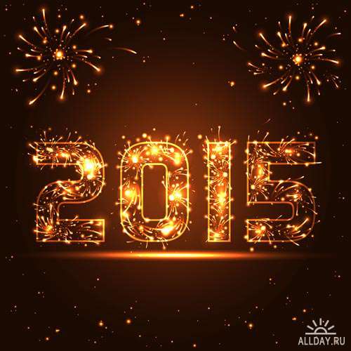 2015 Новый год #3 - Векторный клипарт