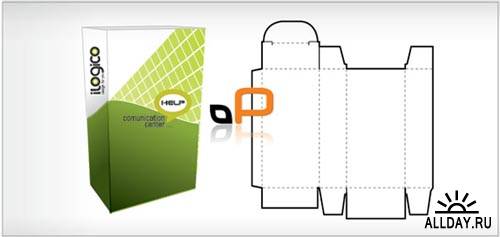 Packaging | 25 оригинальных векторных (EPS) выкроек