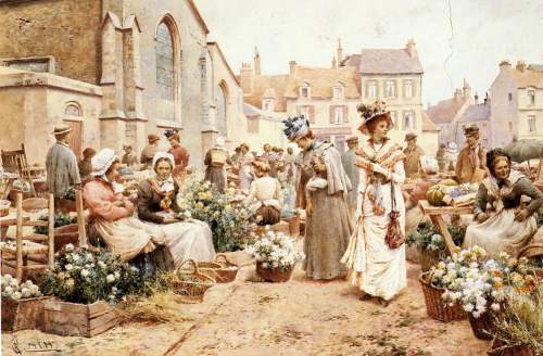 Английский художник Alfred Glendening Jr. (1861-1907)