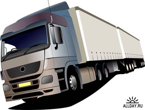 Stock Vector: illustration of trucks | Иллюстрации грузовиков