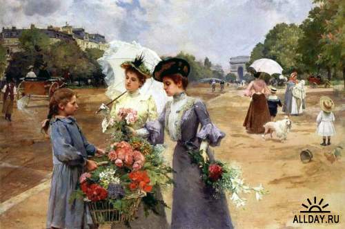 Французский художник Louis Marie de Schryver (French, 1862-1942)