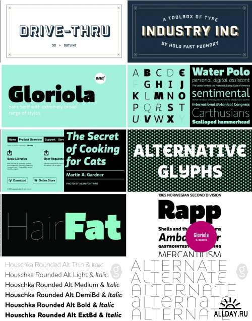 Сборник красивых шрифтов / Fonts pack 11