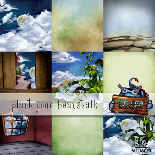 Скрап-набор Plant your beanstalk