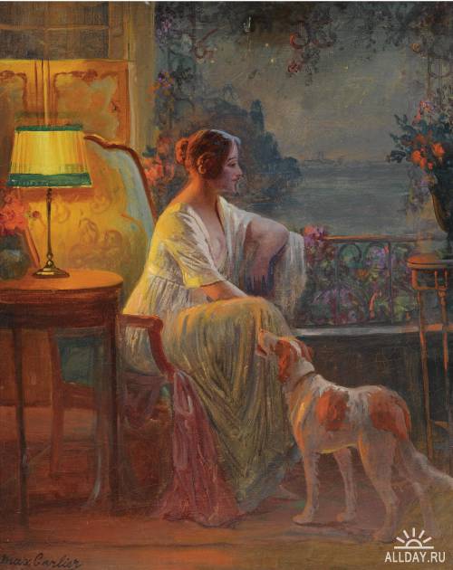 Бельгийский художник Max Albert Carlier (1872-1938)