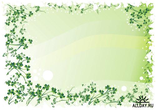 Green Floral Design - Vector Pack