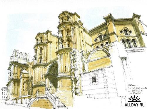 Архитектурные зарисовки испанского архитектора Луиса Руиса