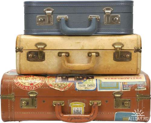 Travel - suitcase and bag 2 | Путешествие - чемодан и дорожная сумка 2 - Набор элементов для коллажей