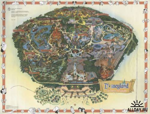 Disneyland Old Maps Images