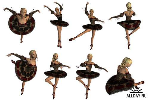 Ballet dancer and ballerina | Балерина и сцена 2