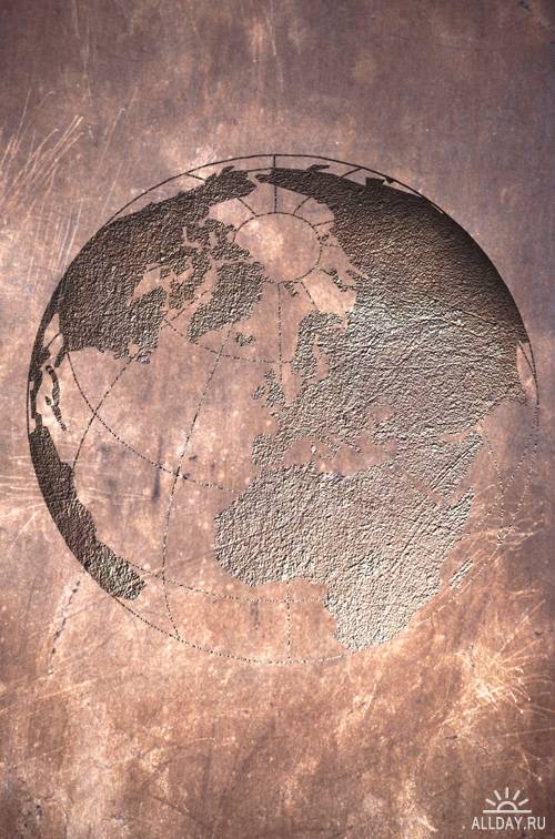 Texture maps of continent