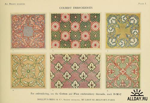 DMC Library Colbert embroideries