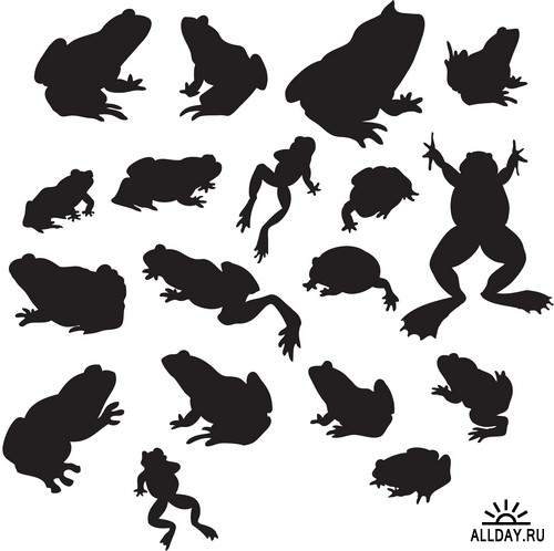 Different animals graphics 2 | Разные животные и птицы 2 - Набор графических элементов дизайна для коллажей