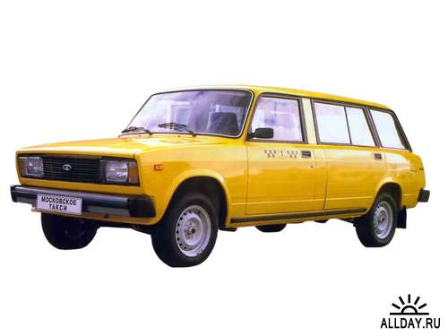 Классические модели автомобиля марки ВАЗ (2101, 2102, 2103, 2104, 2105, 2106, 2107) прозрачный фон