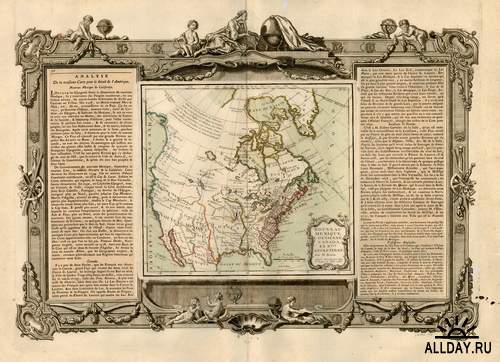 Backgrounds - Old vintage maps 3 | Винтажный фон - Старинная карта 3)
