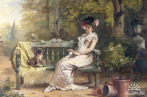 Английский художник Laslett John Pott (1837-1898)
