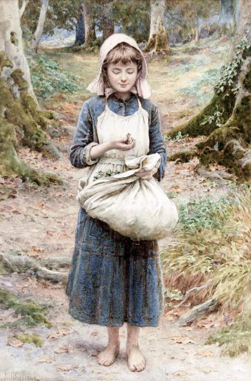 Английский художник Henry James Johnstone (British, 1835-1907)