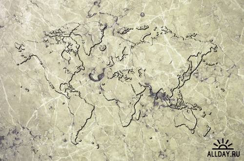 Texture maps of continent