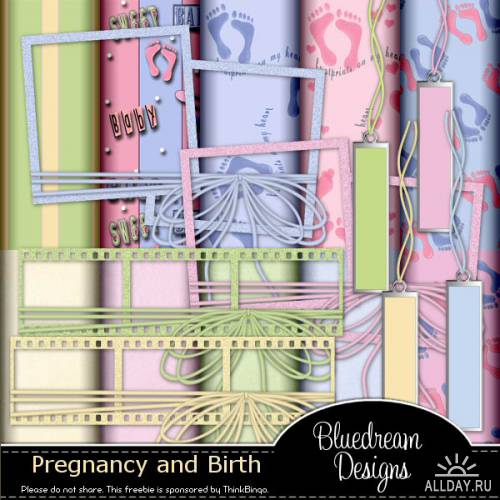 BlueDream Designs  Pregnancy Freebie.