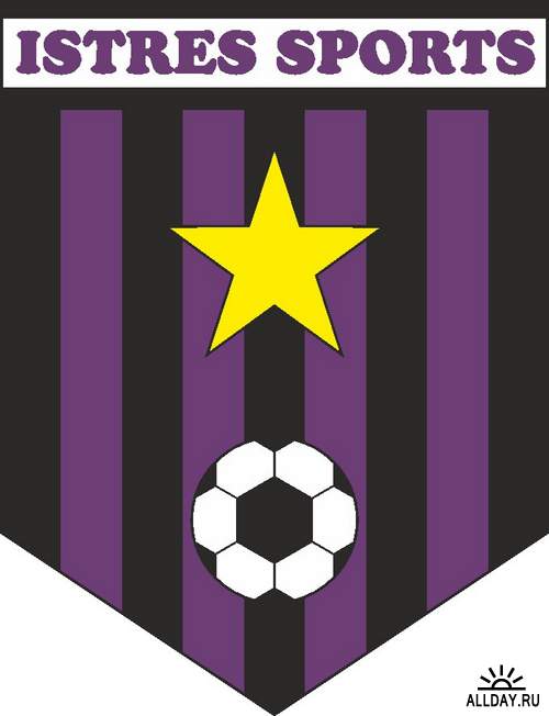 Логотипы и эмблемы футбольных команд Франции (вектор)