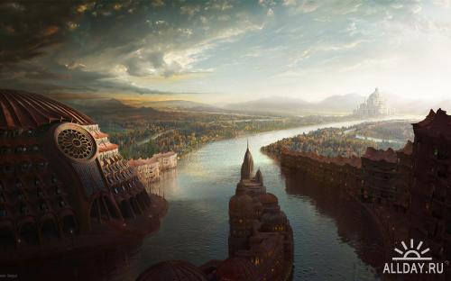 30 Fantasy scenery wallpapers.