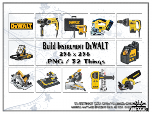 3 набора иконок строительных инструментов / Build Instruments 3 Icons Packs