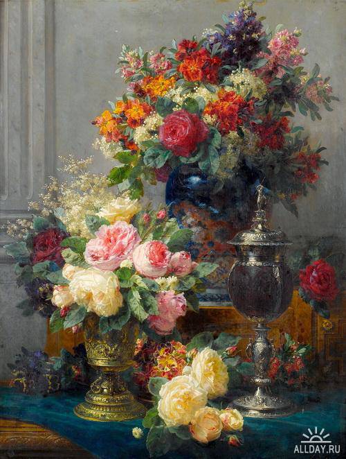 Бельгийский художник Jean-Baptiste Robie (1821-1910)