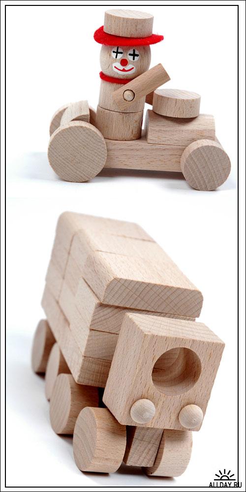 Фотоклипарт - Wooden toys