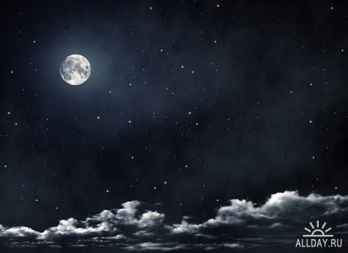 Backgrounds for children - night sky, moon and stars | Фоны для детей - ночое небо, луна и звезды